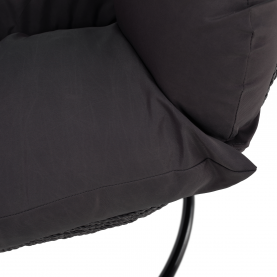 Függő dupla fotel, fekete/szürke/sötétszürke, DAKAN NEW Függő dupla fotel, fekete/szürke/sötétszürke, DAKAN NEW