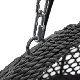 Függő dupla fotel, fekete/szürke/sötétszürke, DAKAN NEW Függő dupla fotel, fekete/szürke/sötétszürke, DAKAN NEW