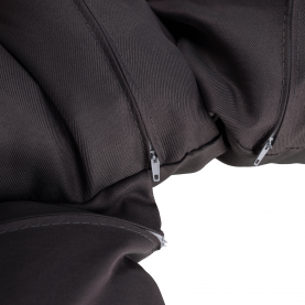 Függő dupla fotel, fekete/szürke/sötétszürke, DAKAN NEW Függő dupla fotel, fekete/szürke/sötétszürke, DAKAN NEW