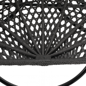 Függő dupla fotel, fekete/szürke/sötétszürke, DAKAN NEW Függő dupla fotel, fekete/szürke/sötétszürke, DAKAN NEW