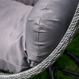 Függő dupla fotel, fekete/szürke/sötétszürke, DAKAN NEW Függő dupla fotel, fekete/szürke/sötétszürke, DAKAN NEW