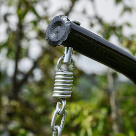 Függő dupla fotel, fekete/szürke/sötétszürke, DAKAN NEW Függő dupla fotel, fekete/szürke/sötétszürke, DAKAN NEW