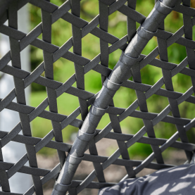 Függő dupla fotel, fekete/szürke/sötétszürke, DAKAN NEW Függő dupla fotel, fekete/szürke/sötétszürke, DAKAN NEW