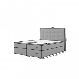 INEZ boxspring franciaágy