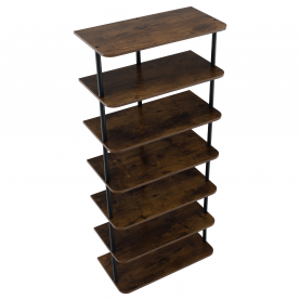 Többcélú polc, fekete/rusztikus fa, ETUDA TÍPUS 2 Többcélú polc, fekete/rusztikus fa, ETUDA TÍPUS 2