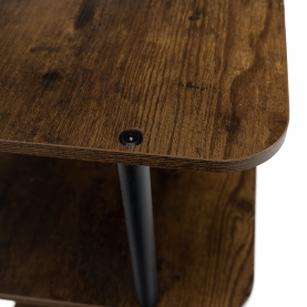 Többcélú polc, fekete/rusztikus fa, ETUDA TÍPUS 2 Többcélú polc, fekete/rusztikus fa, ETUDA TÍPUS 2