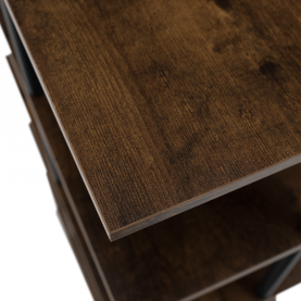 Többcélú polc, fekete/rusztikus fa, ETUDA TÍPUS 2 Többcélú polc, fekete/rusztikus fa, ETUDA TÍPUS 2