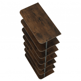 Többcélú polc, fekete/rusztikus fa, ETUDA TÍPUS 2 Többcélú polc, fekete/rusztikus fa, ETUDA TÍPUS 2