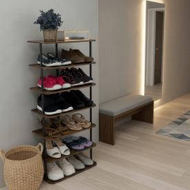 Többcélú polc, fekete/rusztikus fa, ETUDA TÍPUS 2 Többcélú polc, fekete/rusztikus fa, ETUDA TÍPUS 2