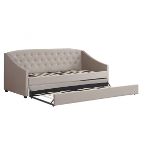 Kihúzható ágy, barnásszürke Taupe, ALODA