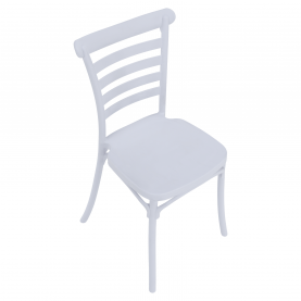 Rakásolható szék, fehér, SAVITO Rakásolható szék, fehér, SAVITO