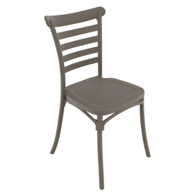 Rakásolható szék, szürke, SAVITO Rakásolható szék, szürke, SAVITO