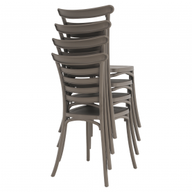 Rakásolható szék, szürke, SAVITO Rakásolható szék, szürke, SAVITO