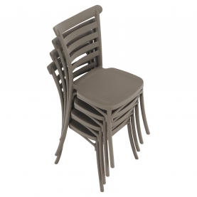 Rakásolható szék, szürke, SAVITO Rakásolható szék, szürke, SAVITO