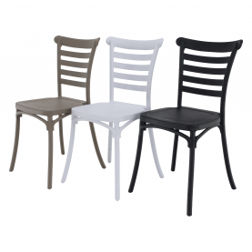 Rakásolható szék, szürke, SAVITO Rakásolható szék, szürke, SAVITO