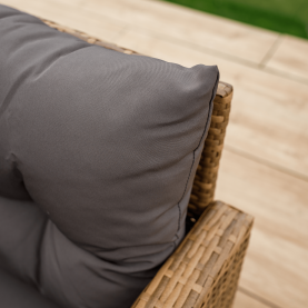 Kerti rattan szett, szürkésbarna/világosbarna, SAGIR Kerti rattan szett, szürkésbarna/világosbarna, SAGIR