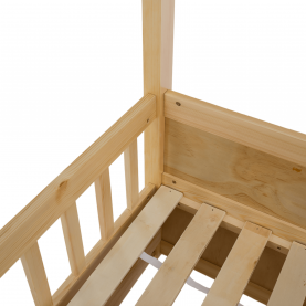 Montessori ágy, 90x200, természetes, tömör, BIANKA Montessori ágy, 90x200, természetes, tömör, BIANKA
