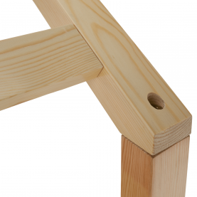 Montessori ágy, 90x200, természetes, tömör, BIANKA Montessori ágy, 90x200, természetes, tömör, BIANKA