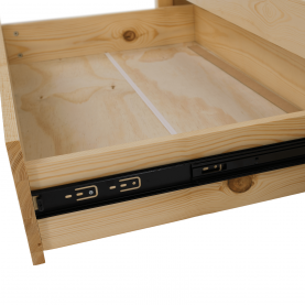 Montessori ágy, 90x200, természetes, tömör, BIANKA Montessori ágy, 90x200, természetes, tömör, BIANKA