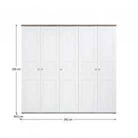 Szekrény, canyon fenyő/sonoma trüffel tölgy, TEINA SZF5D Szekrény, canyon fenyő/sonoma trüffel tölgy, TEINA SZF5D