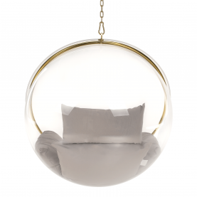 Függő fotel, átlátszó/arany/szürke, BUBBLE NEW TYP 1 Függő fotel, átlátszó/arany/szürke, BUBBLE NEW TYP 1