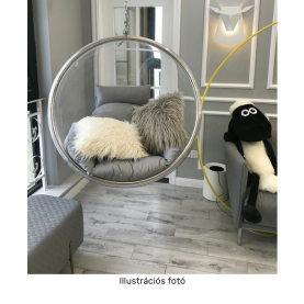 Függő fotel, átlátszó/arany/szürke, BUBBLE NEW TYP 1 Függő fotel, átlátszó/arany/szürke, BUBBLE NEW TYP 1