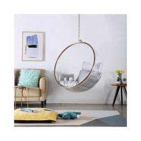 Függő fotel, átlátszó/arany/szürke, BUBBLE NEW TYP 1 Függő fotel, átlátszó/arany/szürke, BUBBLE NEW TYP 1