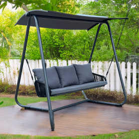 Kerti hinta, szürke/sötétszürke, JAIRA