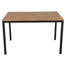 Étkezőgarnitúra 1+4, sötét tölgy/fekete, HAIM Étkezőgarnitúra 1+4, sötét tölgy/fekete, HAIM