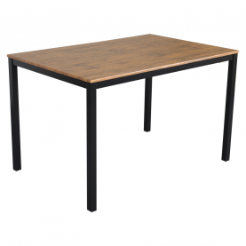 Étkezőgarnitúra 1+4, sötét tölgy/fekete, HAIM Étkezőgarnitúra 1+4, sötét tölgy/fekete, HAIM