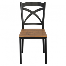 Étkezőgarnitúra 1+4, sötét tölgy/fekete, HAIM Étkezőgarnitúra 1+4, sötét tölgy/fekete, HAIM