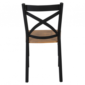 Étkezőgarnitúra 1+4, sötét tölgy/fekete, HAIM Étkezőgarnitúra 1+4, sötét tölgy/fekete, HAIM