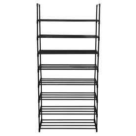 Cipőtartó, fekete, LAURIN