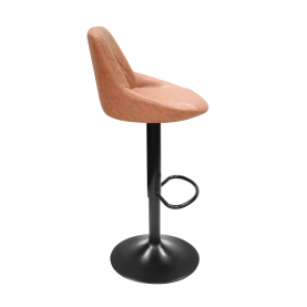 Bárszék, textilbőr konyak/fekete, TERKAN NEW Bárszék, textilbőr konyak/fekete, TERKAN NEW
