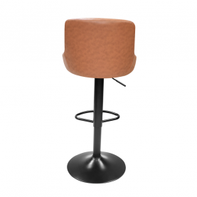 Bárszék, textilbőr konyak/fekete, TERKAN NEW Bárszék, textilbőr konyak/fekete, TERKAN NEW
