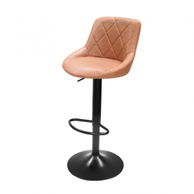 Bárszék, textilbőr konyak/fekete, TERKAN NEW Bárszék, textilbőr konyak/fekete, TERKAN NEW