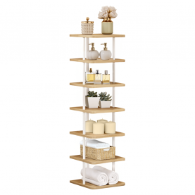 Többcélú polc, fehér/világos tölgy, ETUDA TYP 1