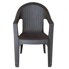 Kerti rakásolható szék, barna, ZAMA Kerti rakásolható szék, barna, ZAMA