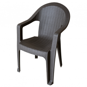 Kerti rakásolható szék, barna, ZAMA Kerti rakásolható szék, barna, ZAMA