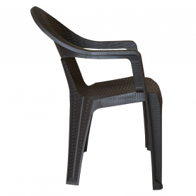Kerti rakásolható szék, barna, ZAMA Kerti rakásolható szék, barna, ZAMA