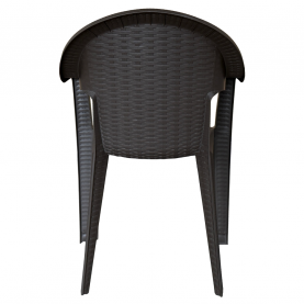 Kerti rakásolható szék, barna, ZAMA Kerti rakásolható szék, barna, ZAMA