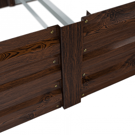 Magasított virágágy. barna. acél. NONKY TYP 7