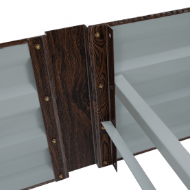 Magasított virágágy. barna. acél. NONKY TYP 7