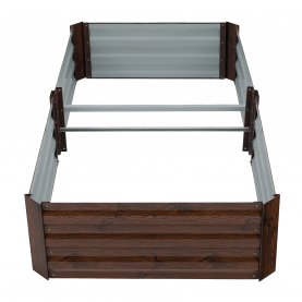 Magasított virágágy. barna. acél. NONKY TYP 7