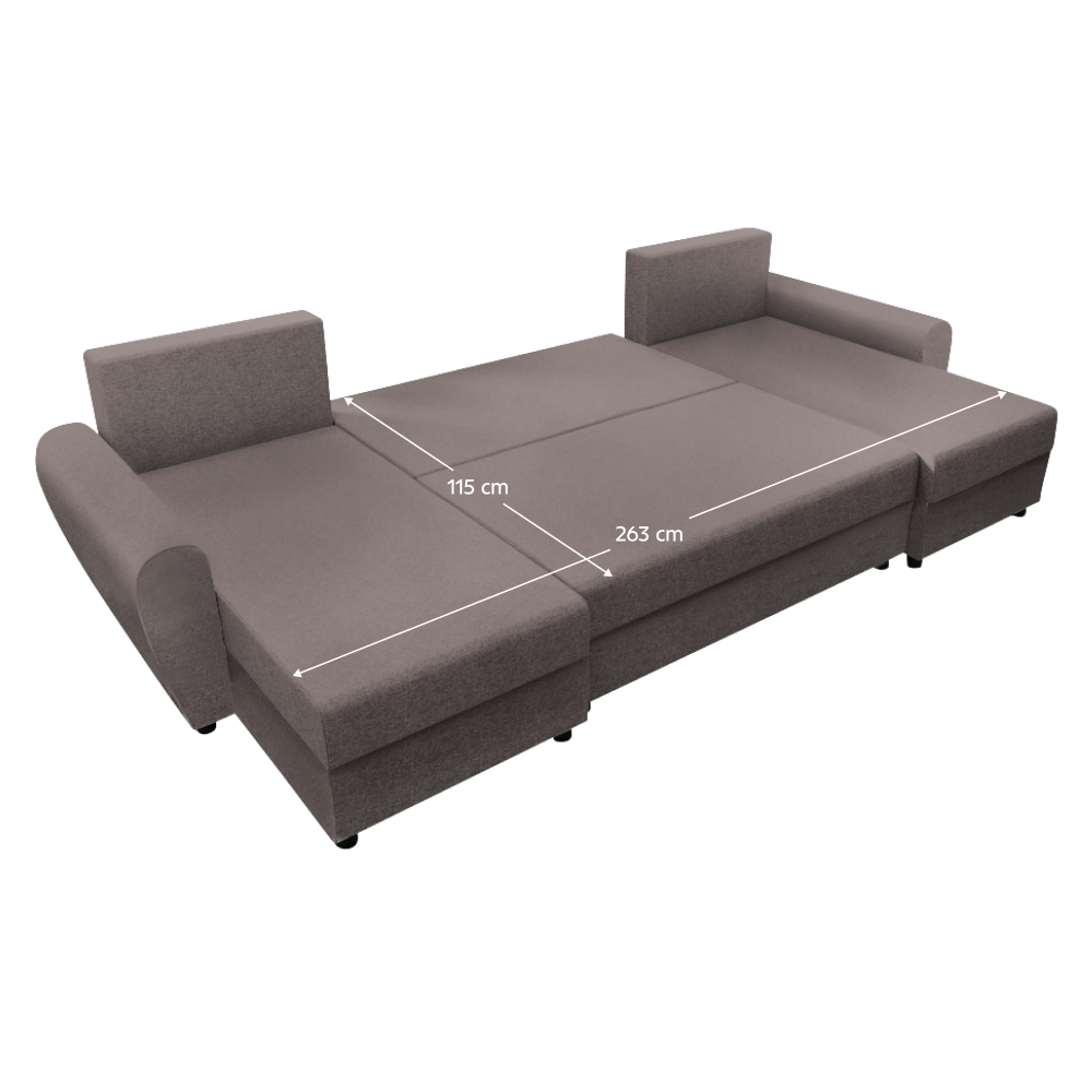 Univerzális ülőgarnitúra. szürkésbézs Taupe. DAKAR NEW U Univerzális ülőgarnitúra. szürkésbézs Taupe. DAKAR NEW U