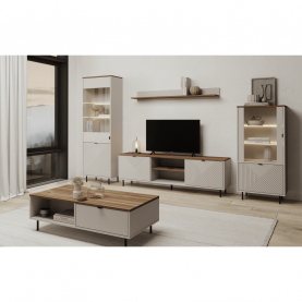 TV asztal. kasmír/castello tolgy. EYCO 2D/180 TV asztal. kasmír/castello tolgy. EYCO 2D/180