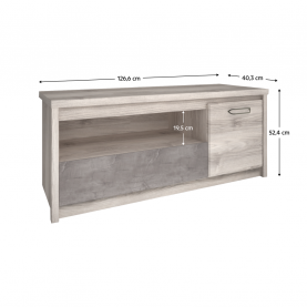 TV állvány 1D1S. nairobi gesztenye/onix. JESI NEW TV állvány 1D1S. nairobi gesztenye/onix. JESI NEW