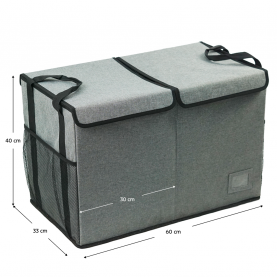 Összecsukható tároló doboz. szürke/fekete. DETER Összecsukható tároló doboz. szürke/fekete. DETER