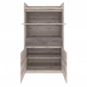 Alacsony vitrin 2D1W1S. nairobi gesztenye/onix. JESI NEW