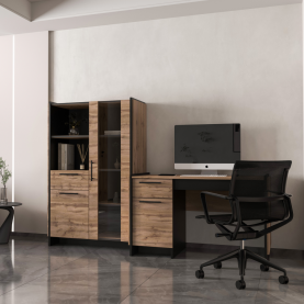 Alacsony vitrin. wotan tolgy/fekete. AMONI 1D1W1S